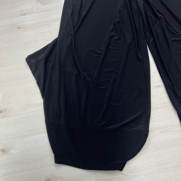 John Mark Pants Medium Black Gaucho Culotes Wide Leg High Waist Comfort Stretch - Picture 10 of 15